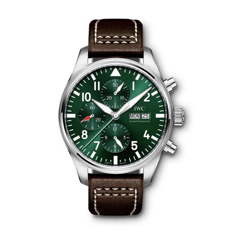 iwc pilot racing green|iwc green editions.